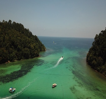 코타키나발루패러세일링 가야섬 사피섬 투어 스노클링 경험