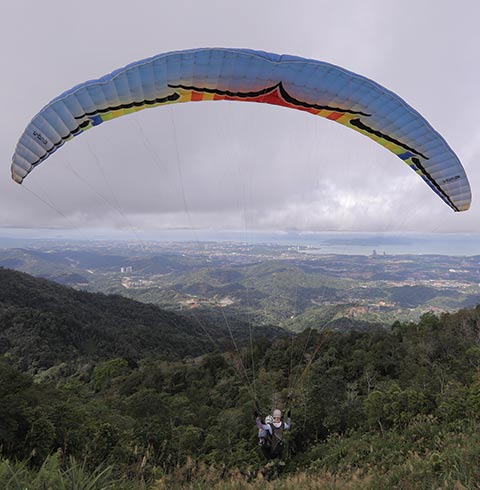 코타키나발루 패러글라이딩